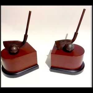 ~Golf themed bookends~